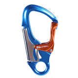 Maxbell Maxbell Double Action Mountaineering Rock Climbing Carabiner Clip 30KN Blue & Orange