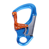 Maxbell Maxbell Double Action Mountaineering Rock Climbing Carabiner Clip 30KN Blue & Orange