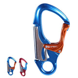 Maxbell Maxbell Double Action Mountaineering Rock Climbing Carabiner Clip 30KN Blue & Orange