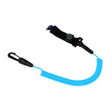 Maxbell Maxbell Kayak Paddle Leash Compass Canoe Fishing Rod Safety Coiled Lanyard Blue