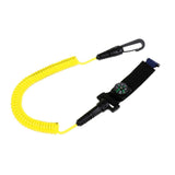 Maxbell Kayak Paddle Leash Compass Canoe Fishing Rod Safety Coiled Lanyard Yellow - Aladdin Shoppers