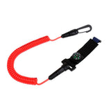 Maxbell Maxbell Kayak Paddle Leash Compass Canoe Fishing Rod Safety Coiled Lanyard Red