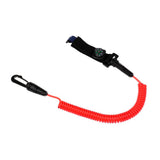 Maxbell Maxbell Kayak Paddle Leash Compass Canoe Fishing Rod Safety Coiled Lanyard Red
