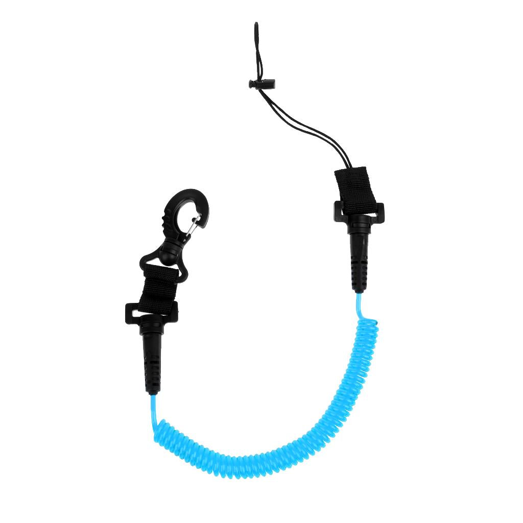 Maxbell Maxbell Surfboard SUP Kayak Coil Paddle Leash Diving Accessories Lanyard Cord blue