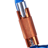 Maxbell Maxbell 30KN D Shape Auto Self Locking Carabiner Outdoor Climbing Equipment Blue