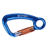 Maxbell Maxbell 30KN D Shape Auto Self Locking Carabiner Outdoor Climbing Equipment Blue