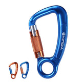 Maxbell Maxbell 30KN D Shape Auto Self Locking Carabiner Outdoor Climbing Equipment Blue