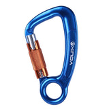 Maxbell Maxbell 30KN D Shape Auto Self Locking Carabiner Outdoor Climbing Equipment Blue