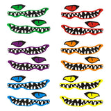 Maxbell Maxbell 2 Pieces 13.8" x 4.7" River Monster Mouth & Eye Waterproof Durable Vinyl Graphic Decals Stickers for Kayak Canoe Small Boat Car Truck