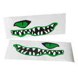 Maxbell Maxbell 2 Pieces 13.8" x 4.7" River Monster Mouth & Eye Waterproof Durable Vinyl Graphic Decals Stickers for Kayak Canoe Small Boat Car Truck