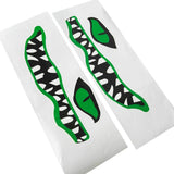 Maxbell Maxbell 2 Pieces 13.8" x 4.7" River Monster Mouth & Eye Waterproof Durable Vinyl Graphic Decals Stickers for Kayak Canoe Small Boat Car Truck