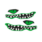 Maxbell Maxbell 2 Pieces 13.8" x 4.7" River Monster Mouth & Eye Waterproof Durable Vinyl Graphic Decals Stickers for Kayak Canoe Small Boat Car Truck