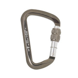 Maxbell Maxbell 30KN 6720LB Aluminum Alloy D Shape Screw Locking Climbing Carabiner Grey