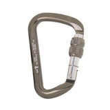 Maxbell Maxbell 30KN 6720LB Aluminum Alloy D Shape Screw Locking Climbing Carabiner Grey