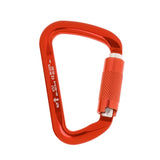 Maxbell Maxbell 30KN Rock Climbing D Shape Auto Self Locking Twist Gate Carabiner Orange