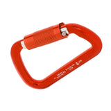 Maxbell 30KN Rock Climbing D Shape Auto Self Locking Twist Gate Carabiner Orange - Aladdin Shoppers