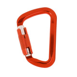 Maxbell 30KN Rock Climbing D Shape Auto Self Locking Twist Gate Carabiner Orange - Aladdin Shoppers