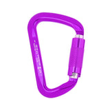 Maxbell 30KN Rock Climbing D Shape Auto Self Locking Twist Gate Carabiner Purple - Aladdin Shoppers