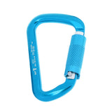 Maxbell 30KN Rock Climbing D Shape Auto Self Locking Twist Gate Carabiner Blue - Aladdin Shoppers