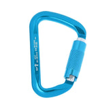 Maxbell 30KN Rock Climbing D Shape Auto Self Locking Twist Gate Carabiner Blue - Aladdin Shoppers