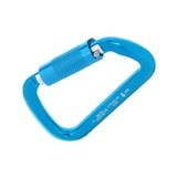 Maxbell 30KN Rock Climbing D Shape Auto Self Locking Twist Gate Carabiner Blue - Aladdin Shoppers