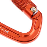 Maxbell 2 Piece 24KN Self-locking Aluminum Mountain Rock Climbing Carabiner Orange - Aladdin Shoppers