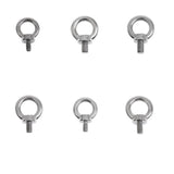 Maxbell Stainless Steel DIN580 Machine Shoulder Lift Eye Bolt Marine M6x11mm&M8x13mm