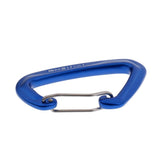 Maxbell 28KN Wire Gate Spring Clip Locking D Shape Rock Climbing Carabiner blue - Aladdin Shoppers