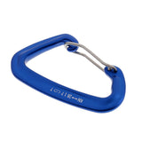 Maxbell 28KN Wire Gate Spring Clip Locking D Shape Rock Climbing Carabiner blue - Aladdin Shoppers