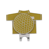 Maxbell Maxbell Funny Golf Suit Pattern Alloy Golf Magnetic Ball Marker with Hat Clip Yellow