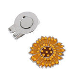 Maxbell Alloy Sunflower Golf Hat Clip with Magnetic Ball Marker Golf Accessories - Aladdin Shoppers