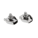 Maxbell 1 Pair Simplex Wire Rope Clips 1 Post Wire Cable Clamps Stainless Steel M3 - Aladdin Shoppers