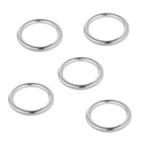 Maxbell 5 Pieces Smooth Welded Polished Boat Marine Stainless Steel O Ring 3 x 15mm - Aladdin Shoppers