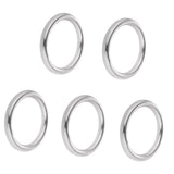 Maxbell 20 Piece 2-Size Smooth Welded Polished Boat Marine Stainless Steel O Ring