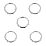 Maxbell 20 Pieces 2-Size Smooth Welded Polished Boat Marine Stainless Steel O Ring