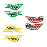 Maxbell 2 Pieces Vinyl Shark Teeth Mouth Decals Stickers for Kayak Canoe Boat Green - Aladdin Shoppers