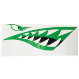 Maxbell 2 Pieces Vinyl Shark Teeth Mouth Decals Stickers for Kayak Canoe Boat Green - Aladdin Shoppers