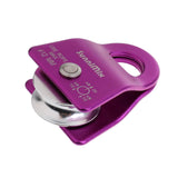 Maxbell 20KN General Purpose Mobile Pulley for Rock Climbing Caving 12mm Rope Purple - Aladdin Shoppers