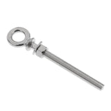 Maxbell Rustproof Durable Corrosion Resistant 316 Stainless Steel Long Lifting Eye Bolt With Nut And Washer M12 X 120mm Silver - Aladdin Shoppers