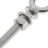 Maxbell Rustproof Durable Corrosion Resistant 316 Stainless Steel Long Lifting Eye Bolt With Nut And Washer M12 X 120mm Silver - Aladdin Shoppers