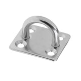 Maxbell 4pcs Heavy Duty 304 Stainless Steel Square Pad Eye Plate Shade Sailboat 5mm