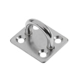 Maxbell 4pcs Heavy Duty 304 Stainless Steel Square Pad Eye Plate Shade Sailboat 5mm