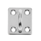 Maxbell 4pcs Heavy Duty 304 Stainless Steel Square Pad Eye Plate Shade Sailboat 6mm