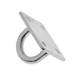 Maxbell 4pcs Heavy Duty 304 Stainless Steel Square Pad Eye Plate Shade Sailboat 8mm