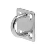 Maxbell 4pcs Heavy Duty 304 Stainless Steel Square Pad Eye Plate Shade Sailboat 8mm