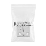 Maxbell 4pcs Heavy Duty 304 Stainless Steel Square Pad Eye Plate Shade Sailboat 8mm