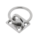 Maxbell Marine Boat Square Pad Eye Plate Eye Hook With Ring 304 Stainless Steel 5mm - Aladdin Shoppers