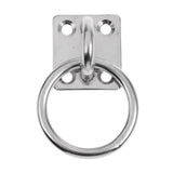 Maxbell Maxbell Marine Boat Square Pad Eye Plate Eye Hook With Ring 304 Stainless Steel 6mm