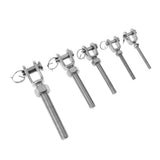 Maxbell Stainless Steel Jaw Open Bolt & Nut Replacement Turnbuckle Rigging Screw M5 - Aladdin Shoppers