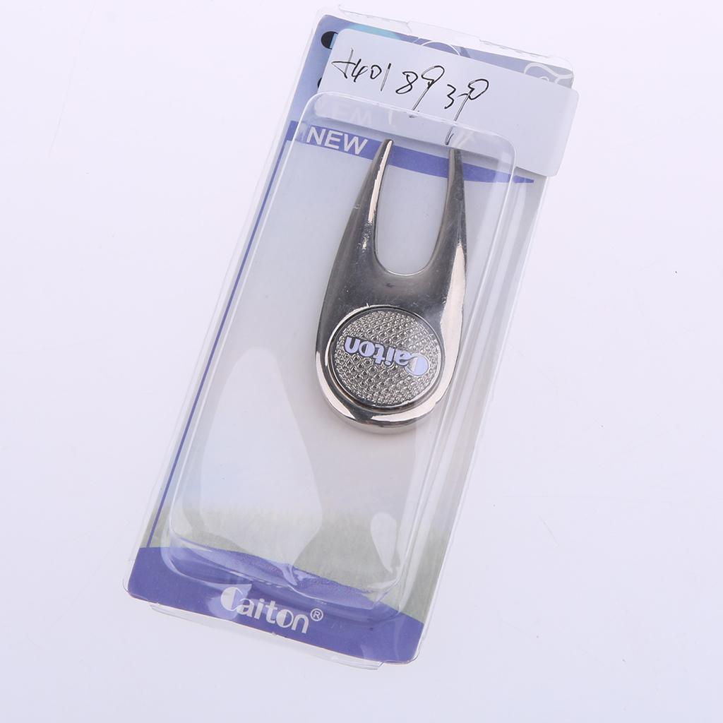 Maxbell Maxbell Alloy Golf Putting Green Divot Tool Lawn Repair with Ball Mark Golf Gift D